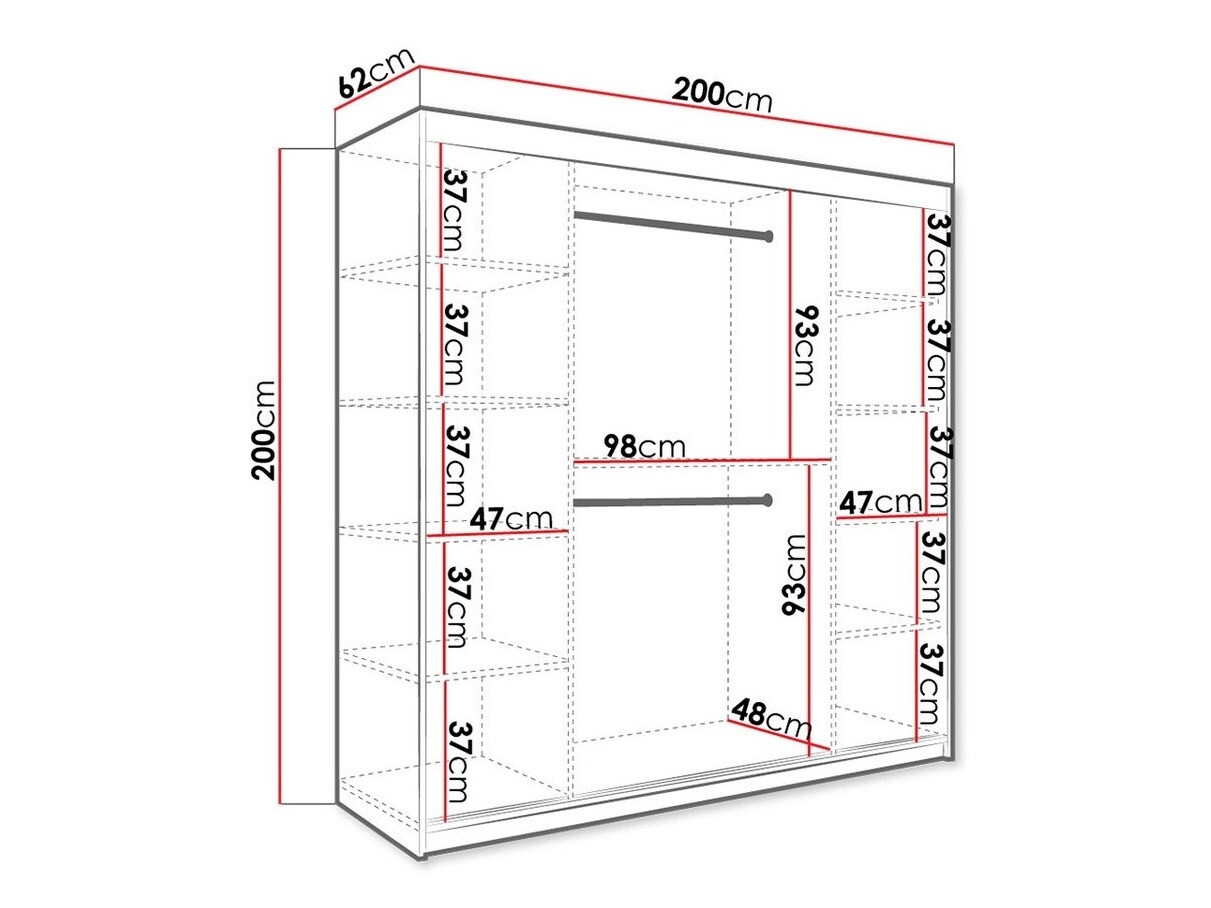 Шкаф Hartford 256 (Матовый черный + Черный мрамор)
