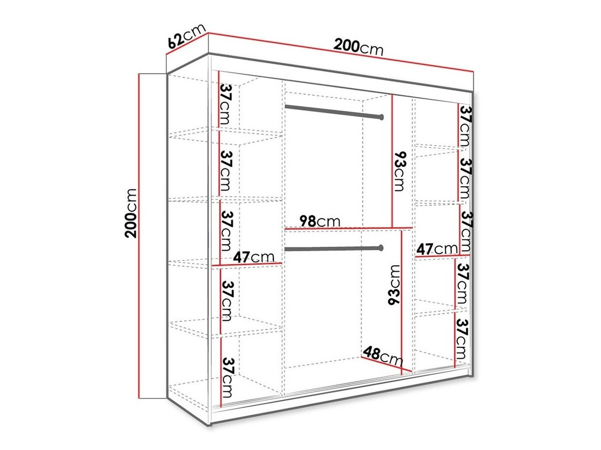 Skapis Hartford 256 (Matēts balts + Balts marmors)