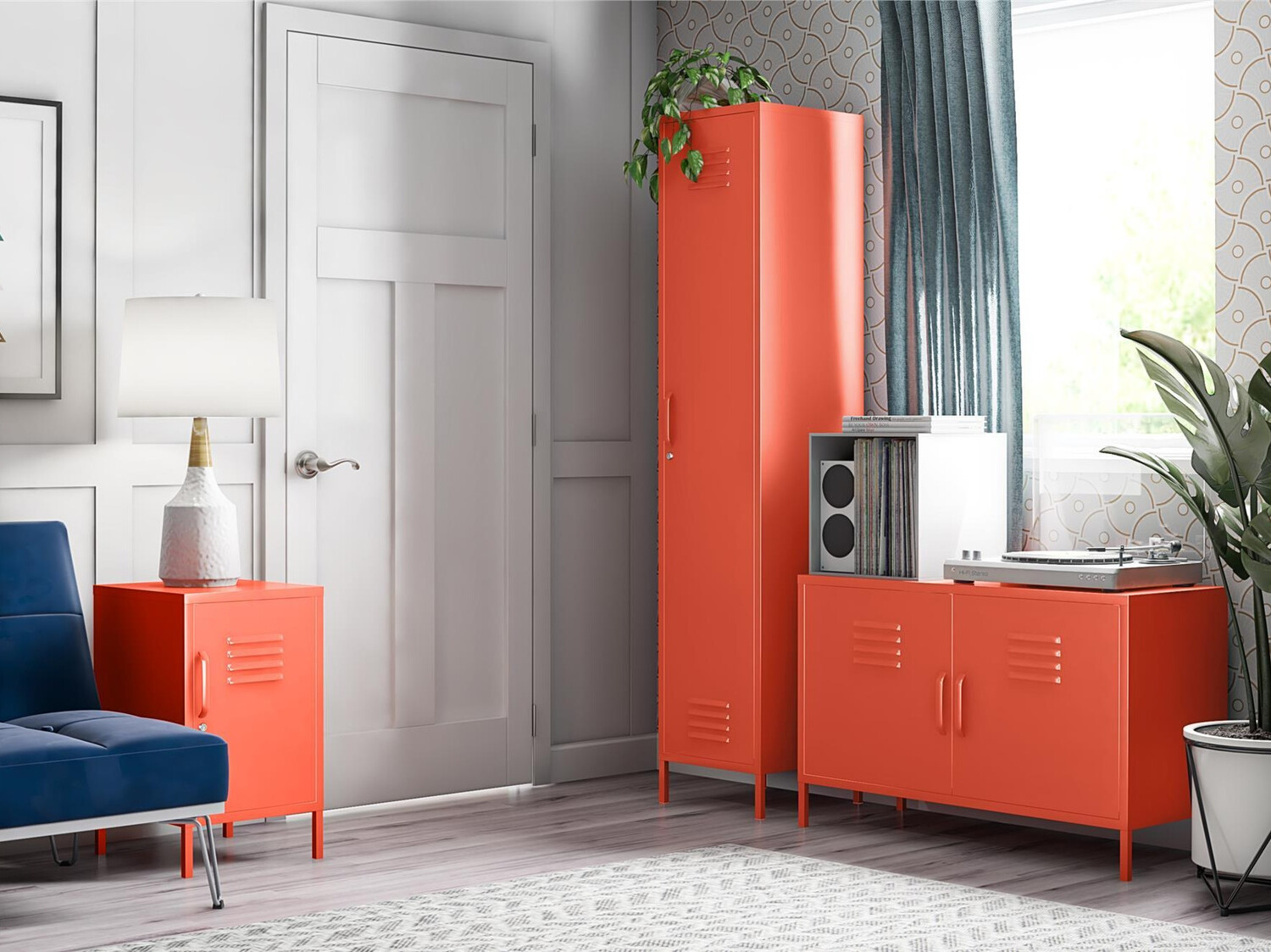 Стеллаж Novogratz Sersoni 103 (Оранжевый)