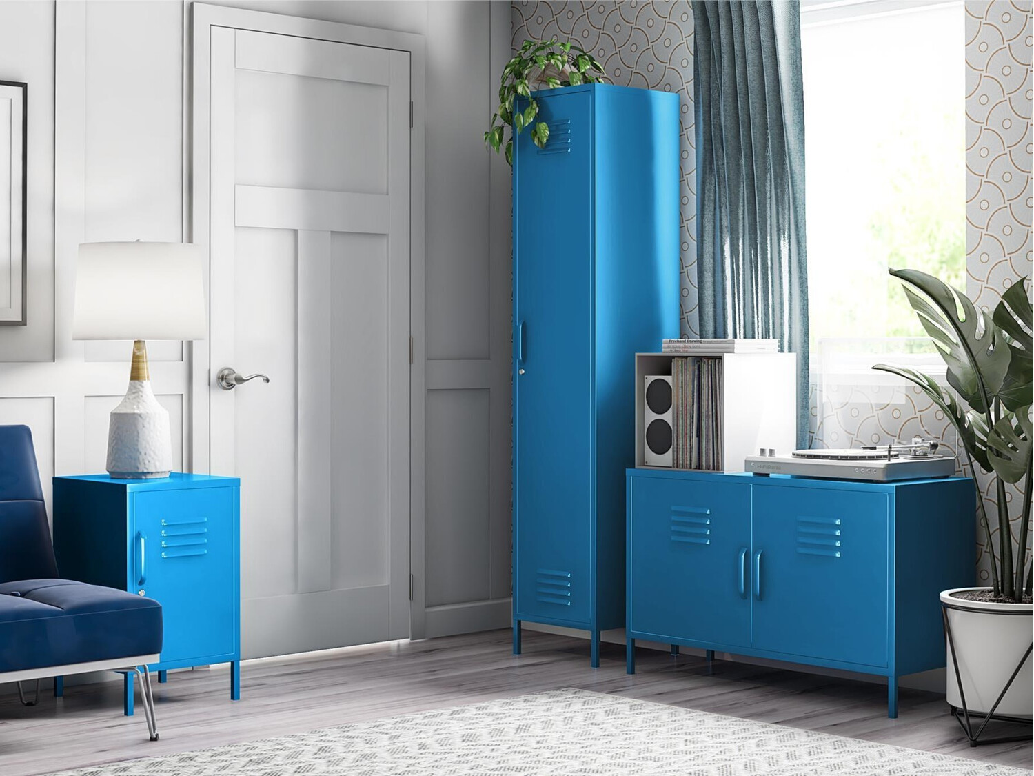 Стеллаж Novogratz Sersoni 103 (Синий)