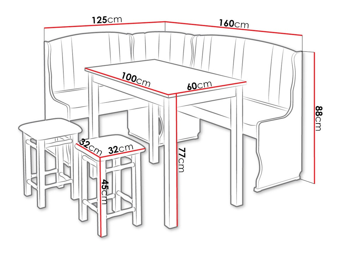 Кухонный угол Edmond 104