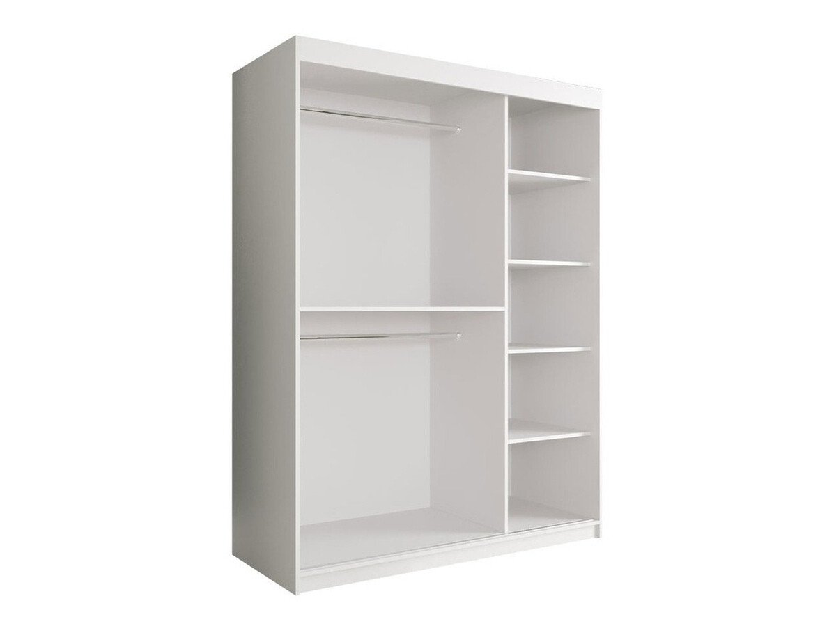 Шкаф Hartford 260 (Матовый белый + Белый мрамор)