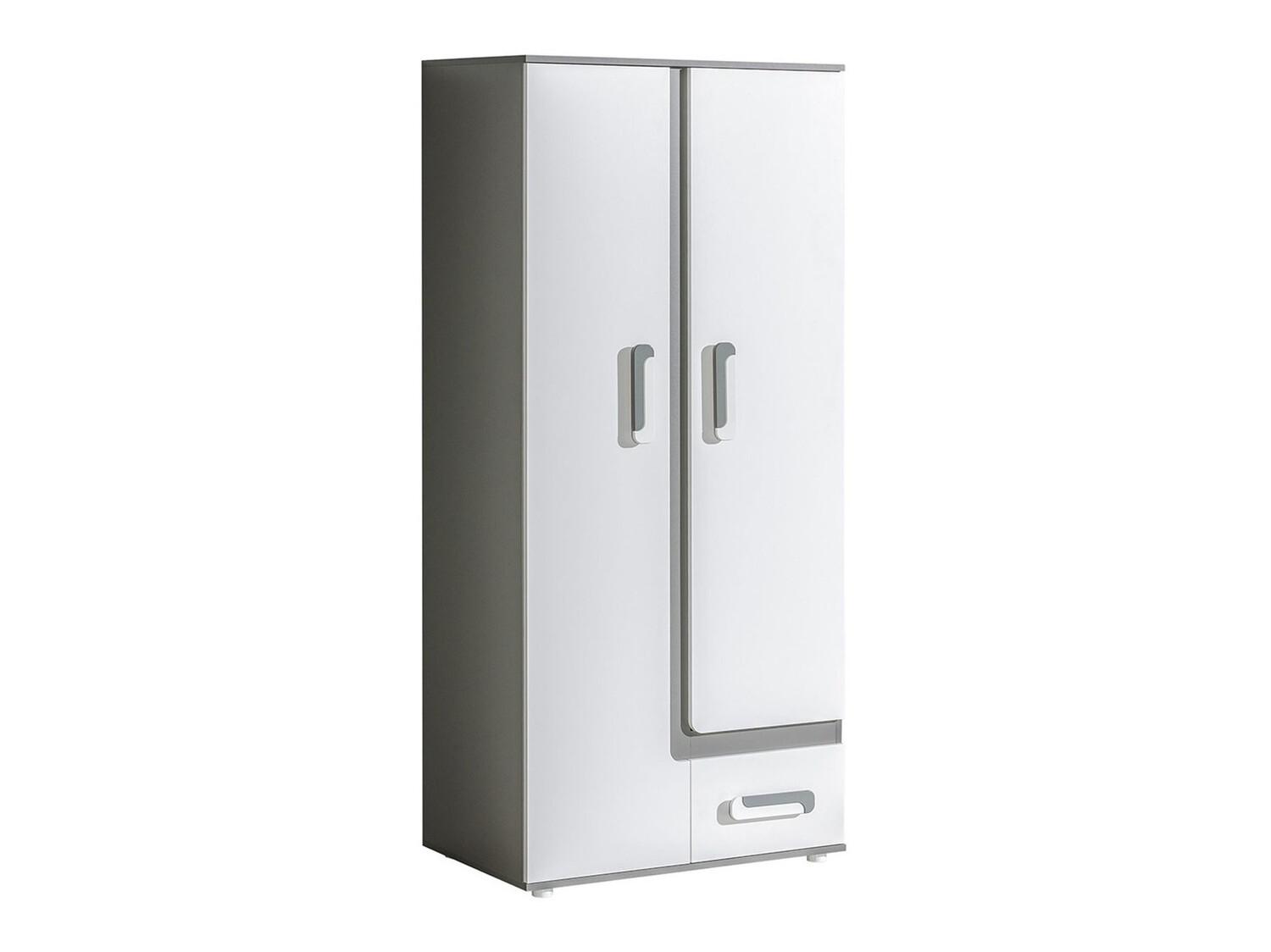 Skapis Aviseve 106 (Antracīts + Balts)