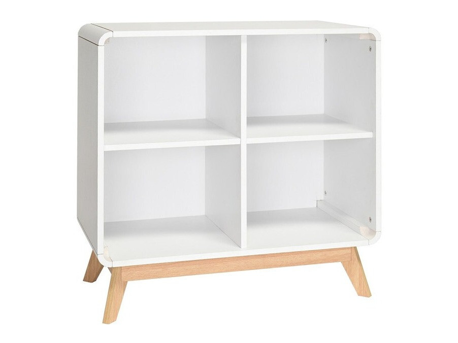 Стеллаж Elbtena 104 (Белый + Дуб)