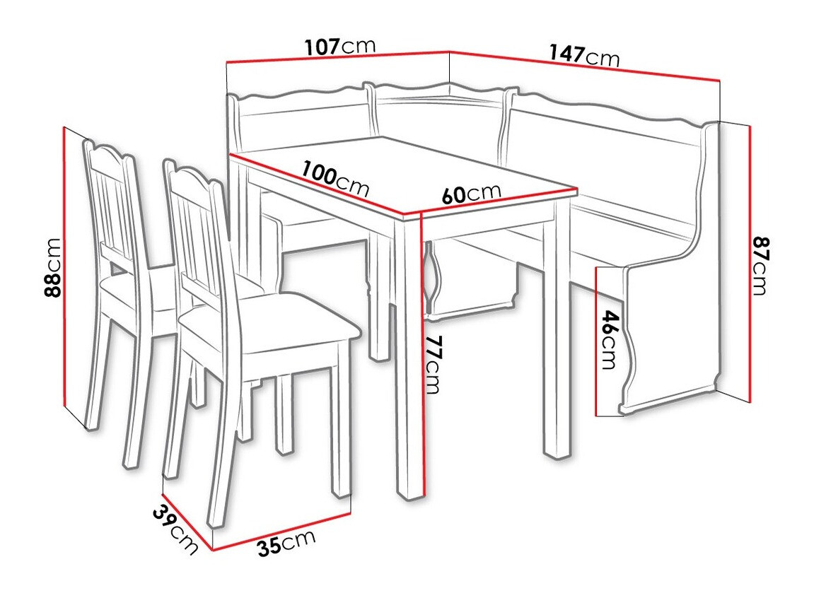 Virtuves stūris Edmond 105