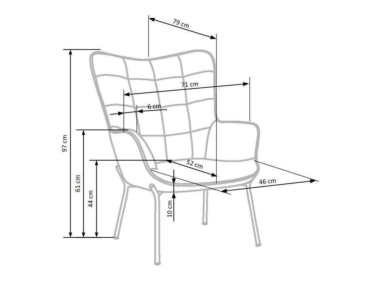 Krēsls Houston 868 (Tumši zaļš)