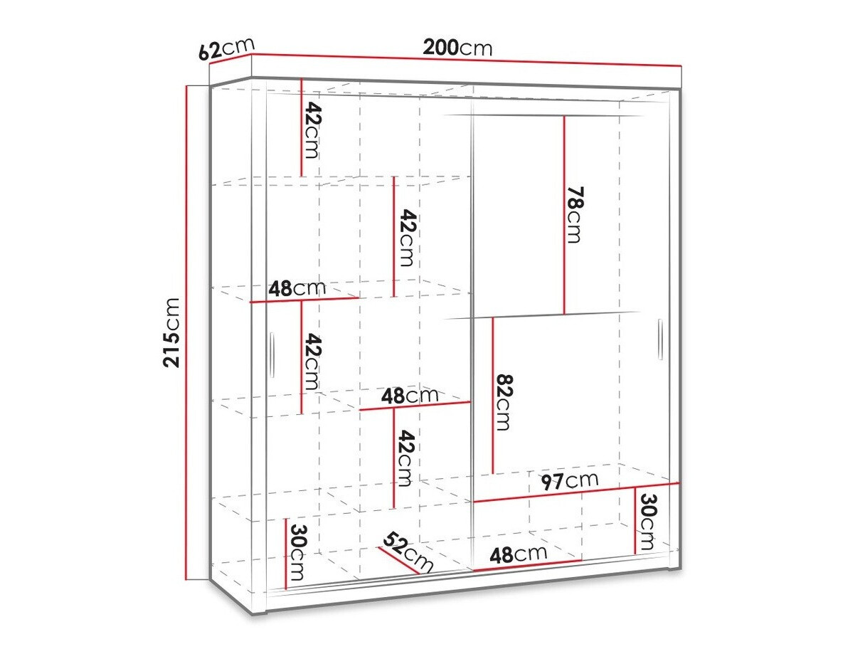 Skapis Catromi 107 (Balts)
