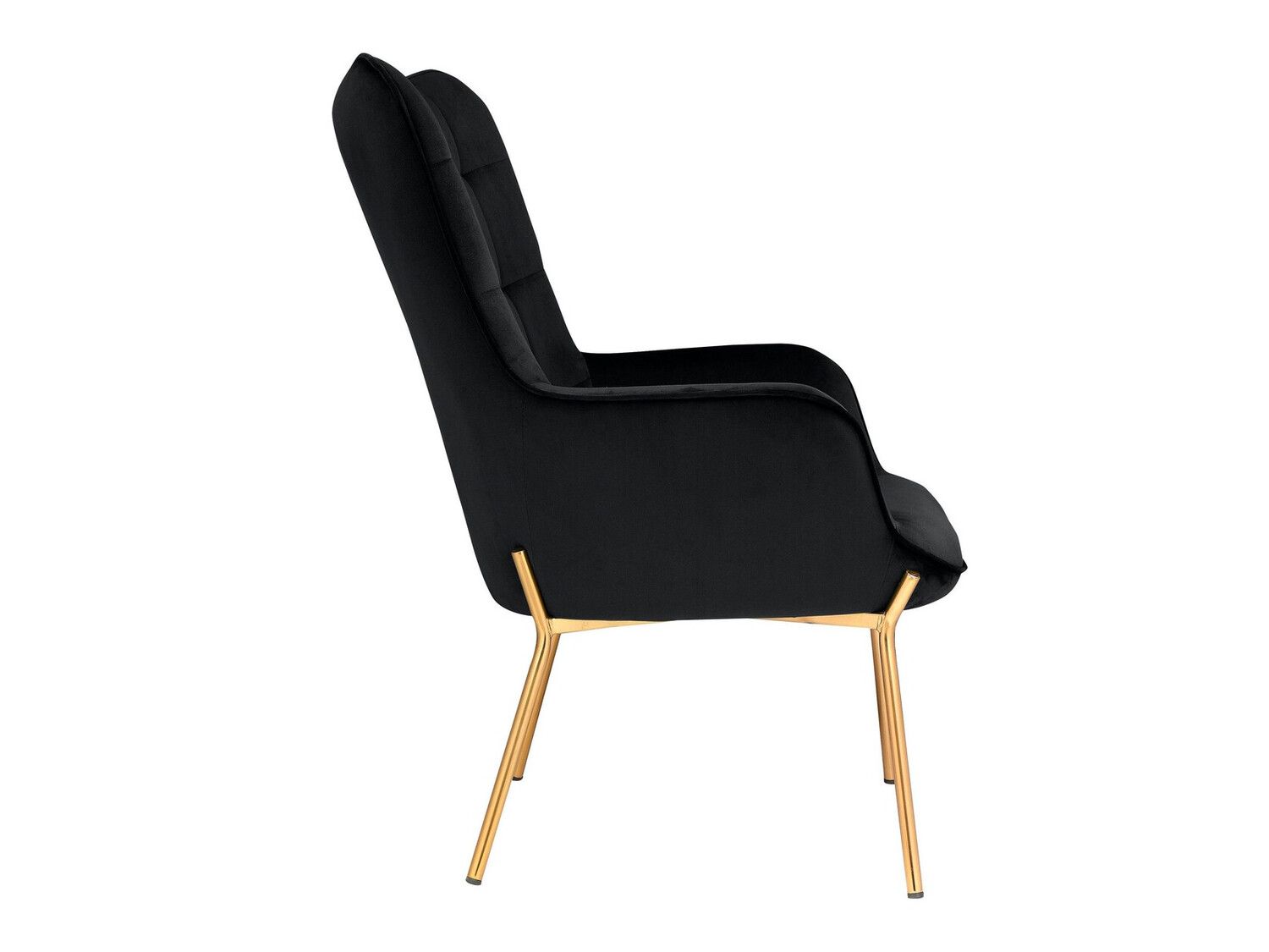 Atpūtas krēsls Denton 530 (Melns + Zelta)