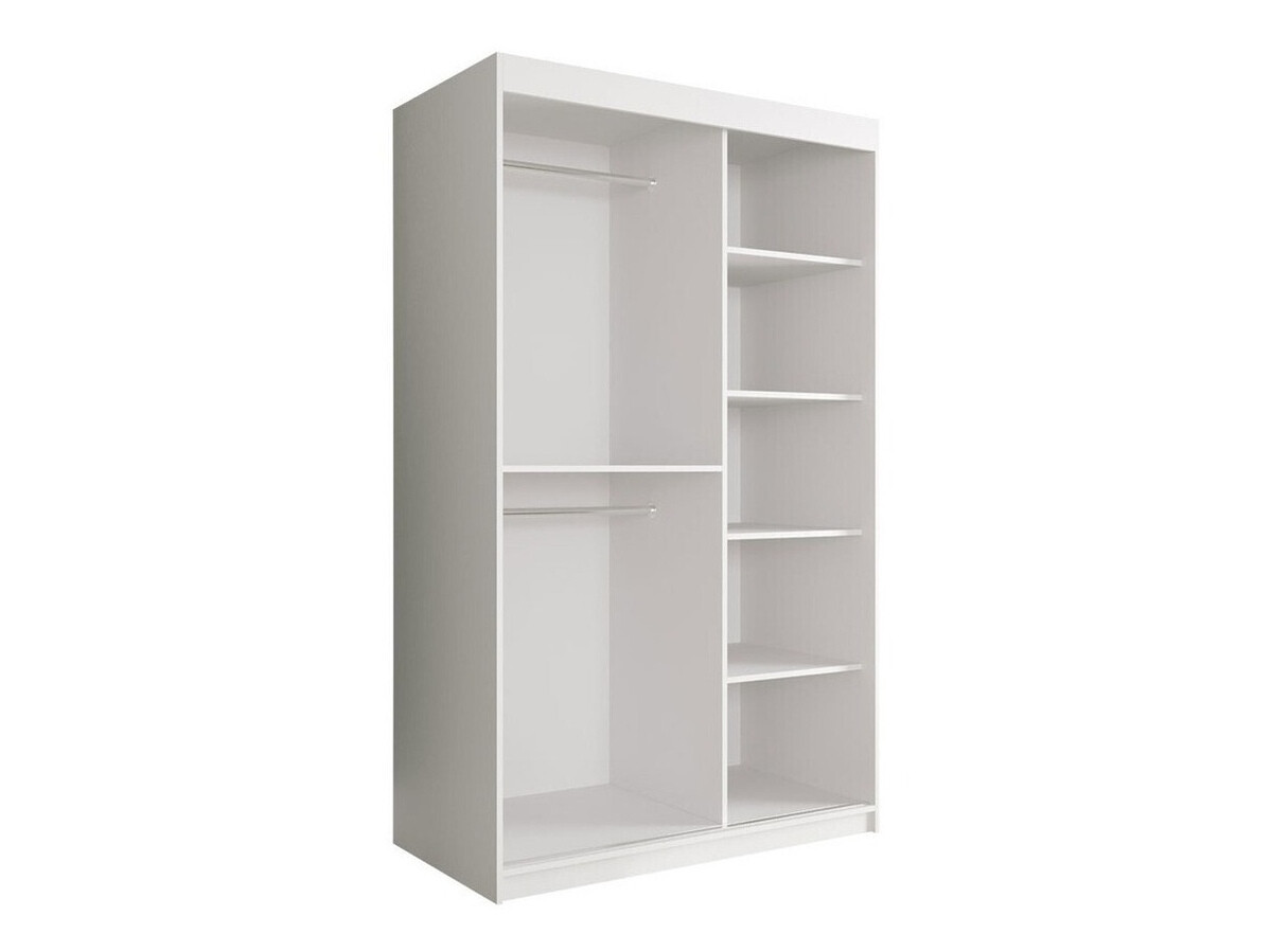 Шкаф Hartford 247 (Матовый белый + Белый мрамор)