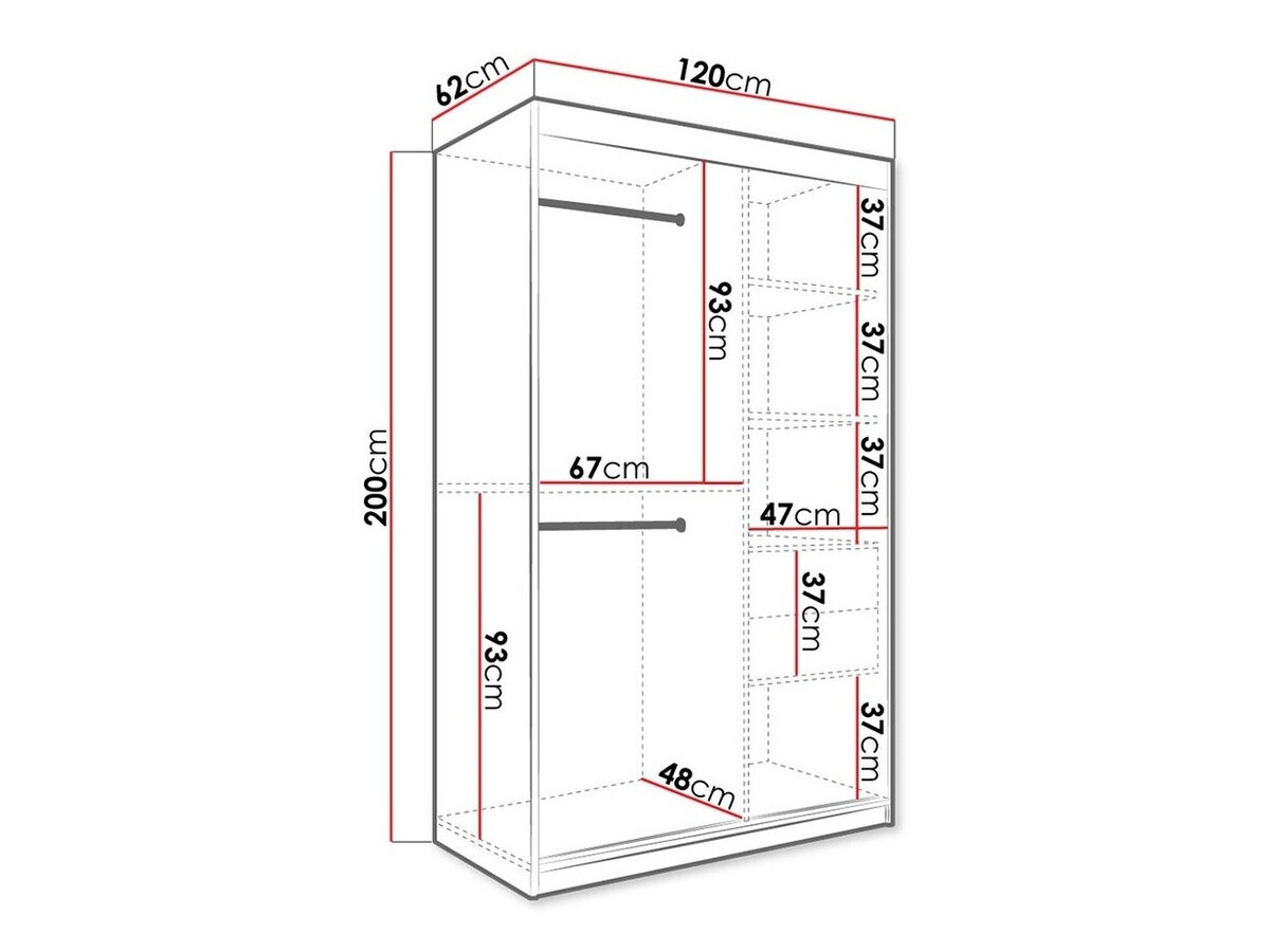Шкаф Hartford 247 (Матовый черный + Белый мрамор)