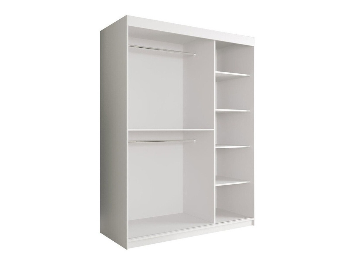 Шкаф Hartford 248 (Матовый белый + Белый мрамор)