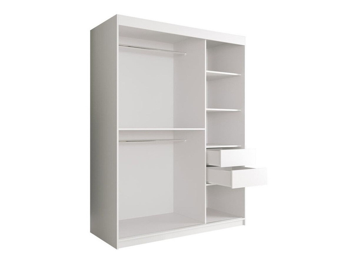 Шкаф Hartford 248 (Матовый черный + Белый мрамор)