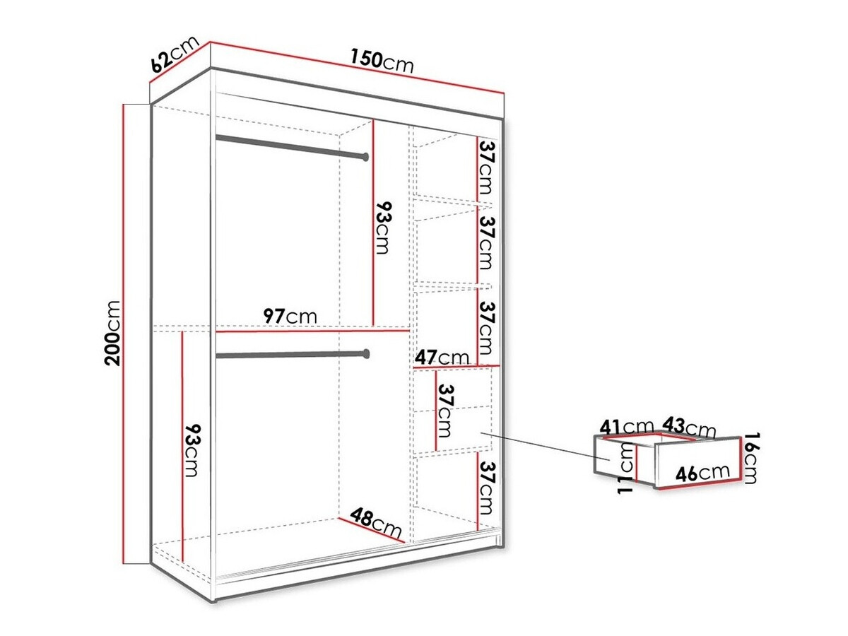 Шкаф Hartford 248 (Матовый черный + Белый мрамор)