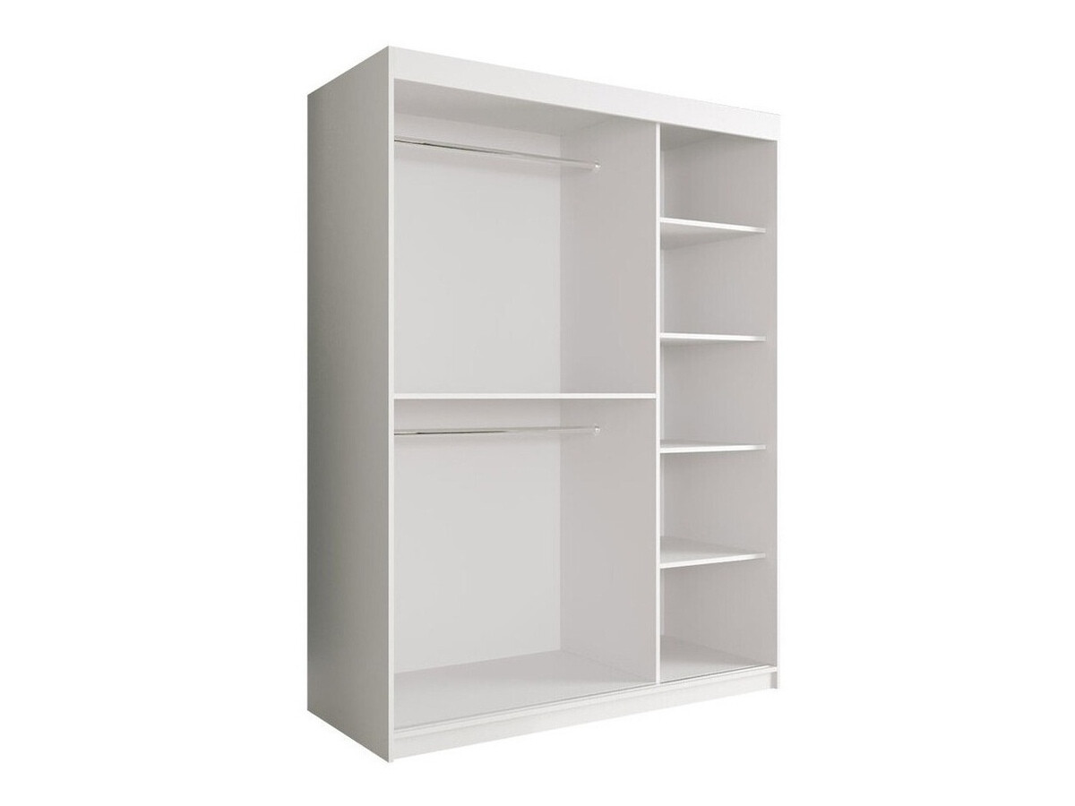 Шкаф Hartford 254 (Матовый белый + Черный мрамор)