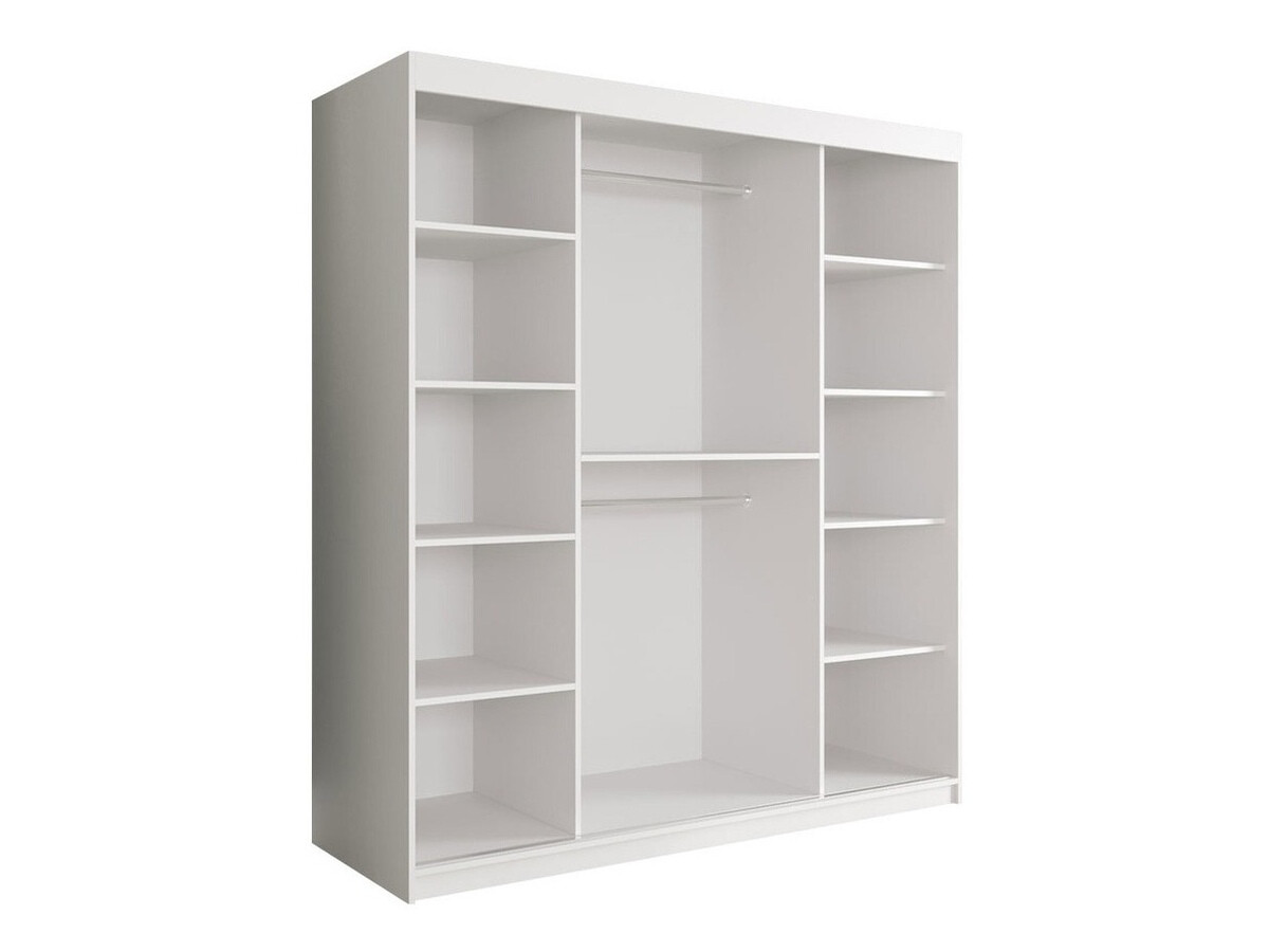 Шкаф Hartford 255 (Матовый белый + Белый мрамор)