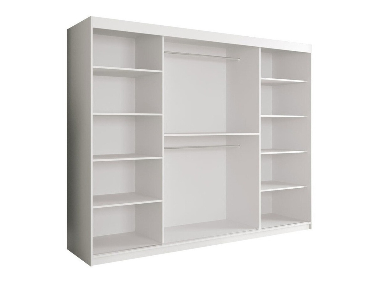 Шкаф Hartford 257 (Матовый черный + Белый мрамор)