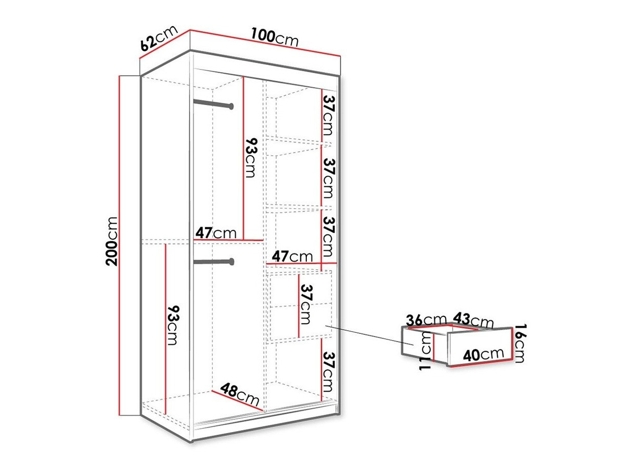 Шкаф Hartford 258 (Матовый черный + Черный мрамор)