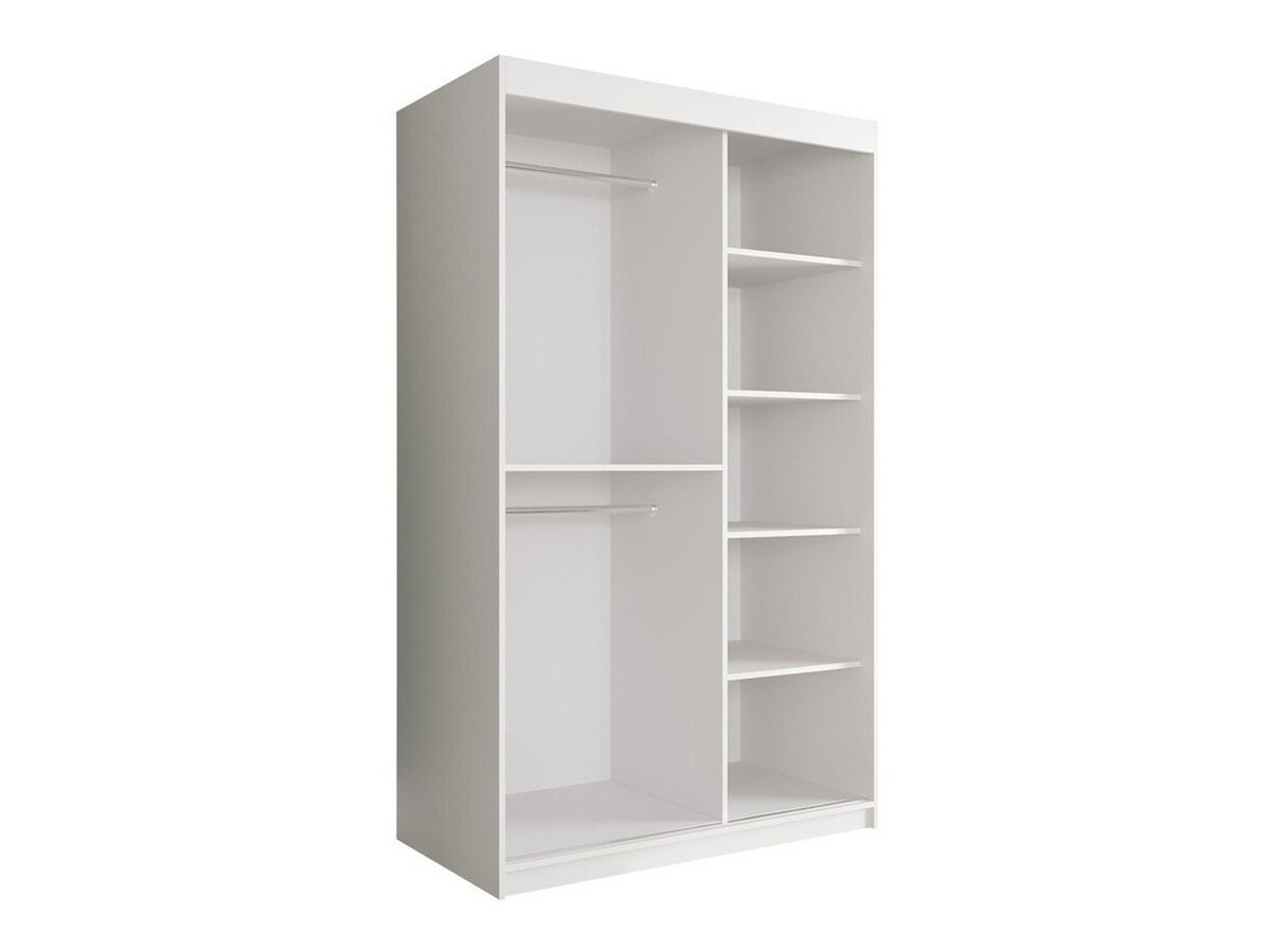 Шкаф Hartford 259 (Матовый белый + Черный мрамор)