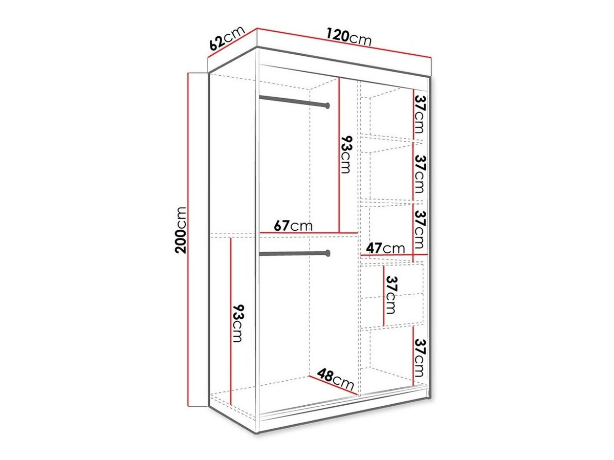 Шкаф Hartford 259 (Матовый черный + Белый мрамор)