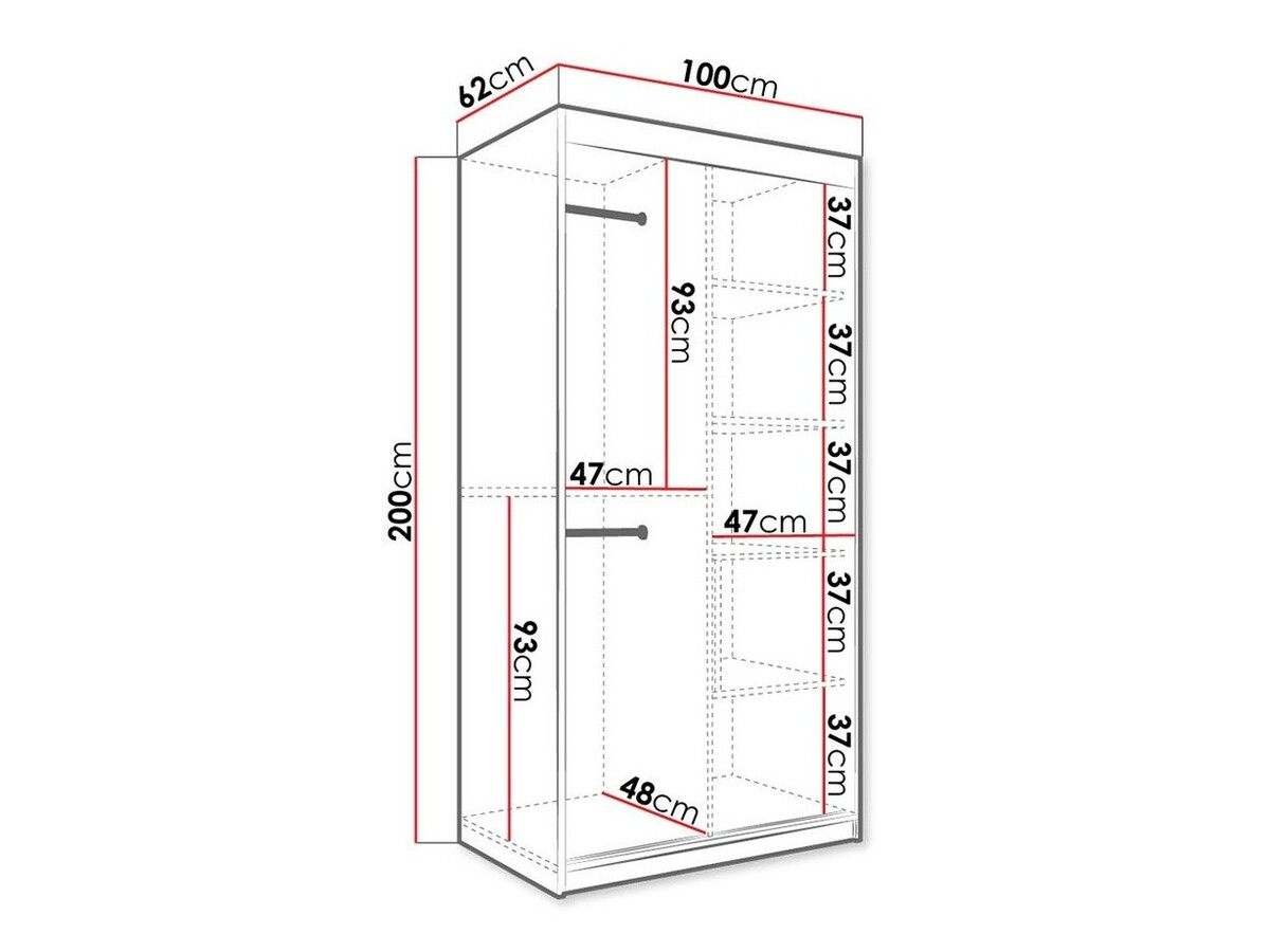 Skapis Hartford 252 (Matēts balts + Balts marmors)