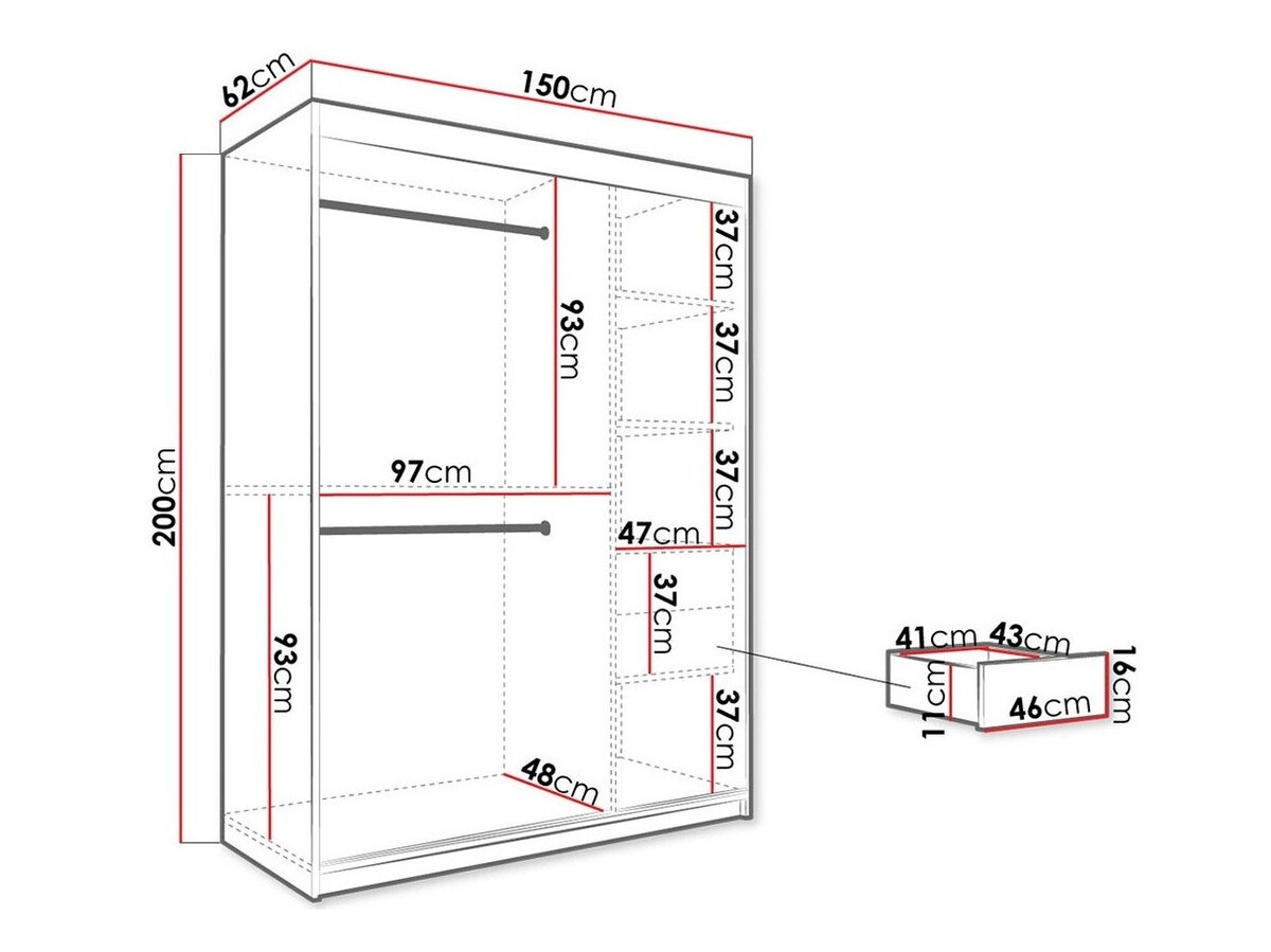 Skapis Hartford 254 (Matēts balts + Balts marmors)