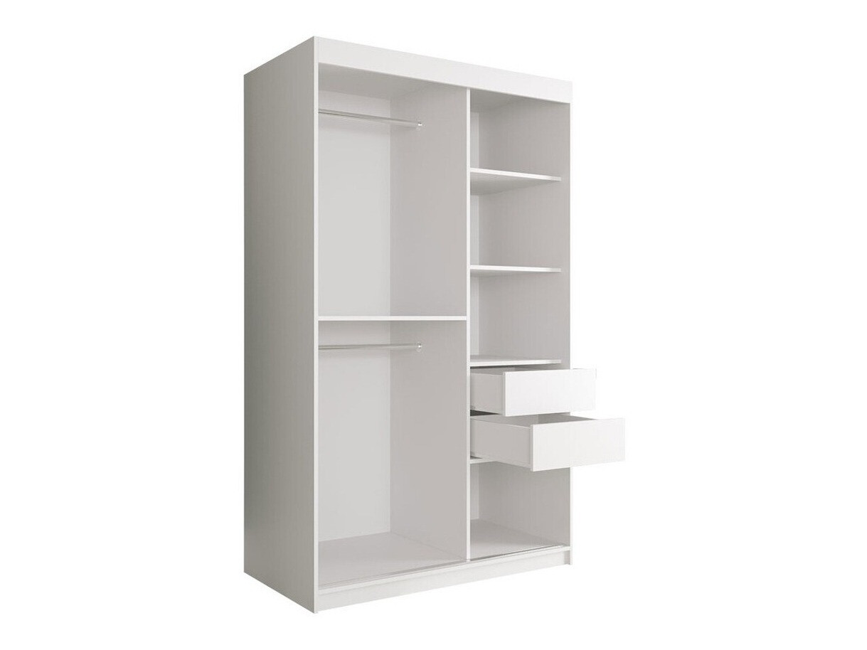 Skapis Hartford 259 (Matēts melns + Melnais marmors)