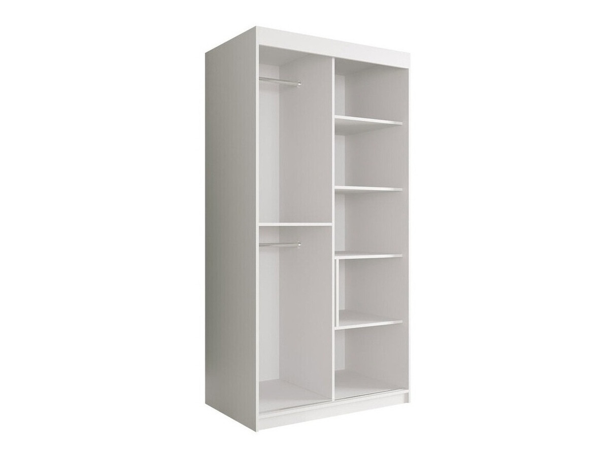 Шкаф Hartford 240 (Матовый белый + Черный мрамор)