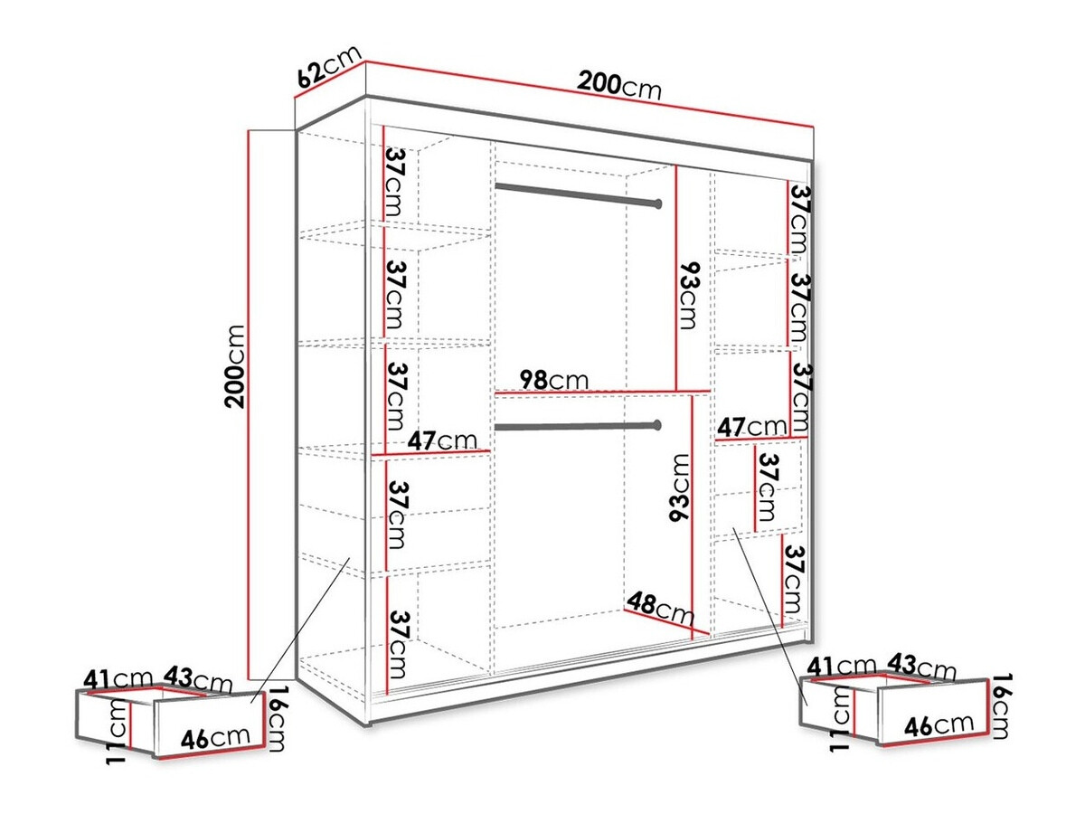 Шкаф Hartford 244 (Матовый белый + Черный мрамор)