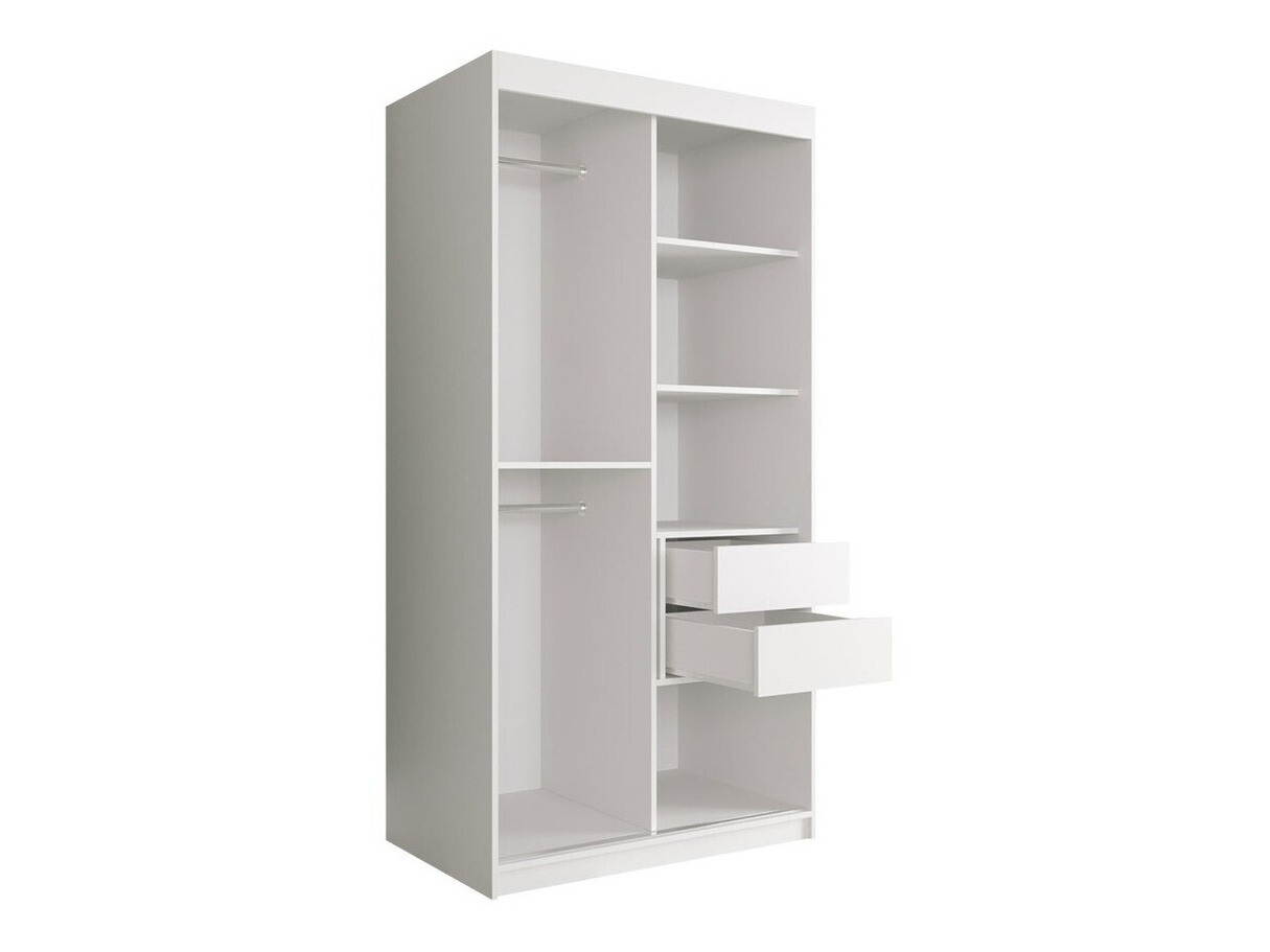 Skapis Hartford 240 (Matēts melns + Melnais marmors)