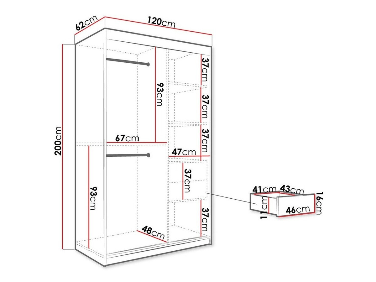Skapis Hartford 241 (Matēts balts + Balts marmors)