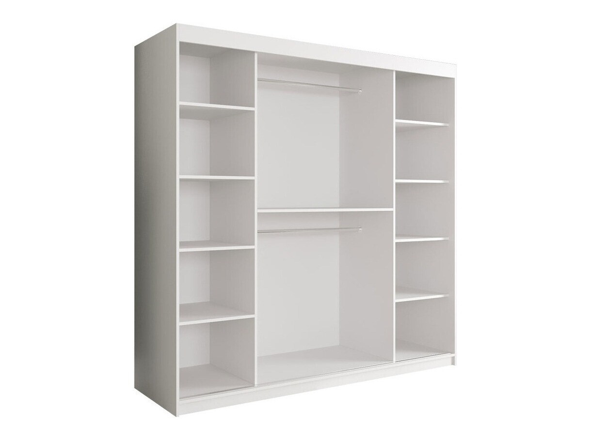 Skapis Hartford 244 (Matēts melns + Melnais marmors)