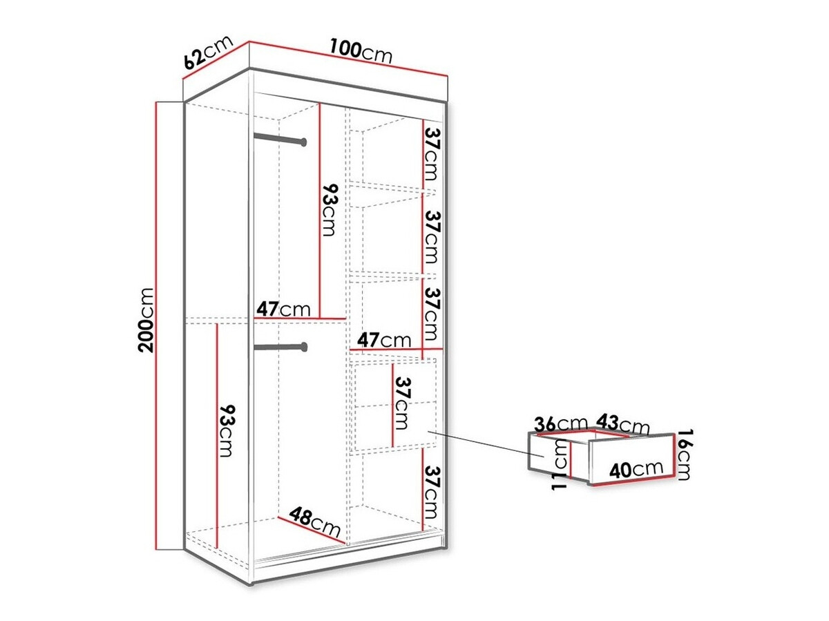 Skapis Hartford 246 (Matēts balts + Balts marmors)