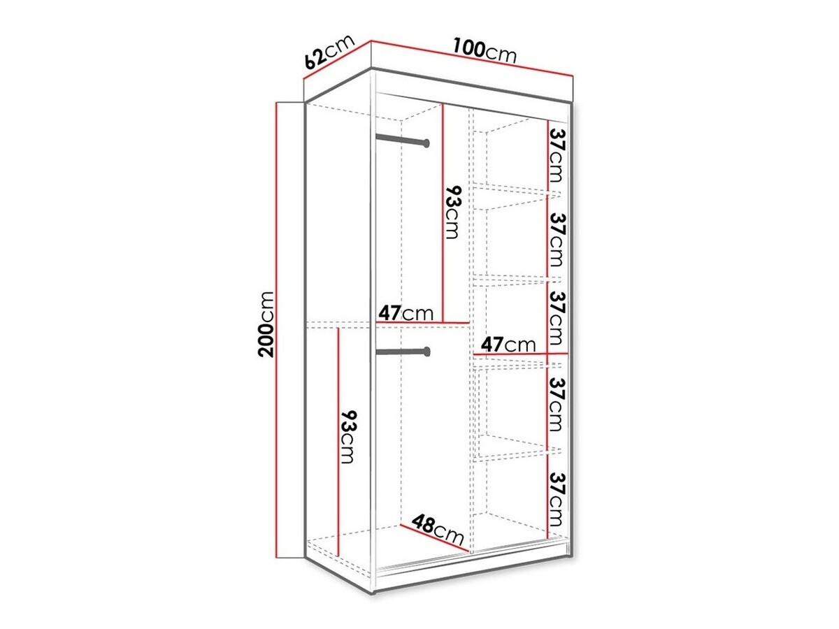 Skapis Hartford 246 (Matēts balts + Melnais marmors)