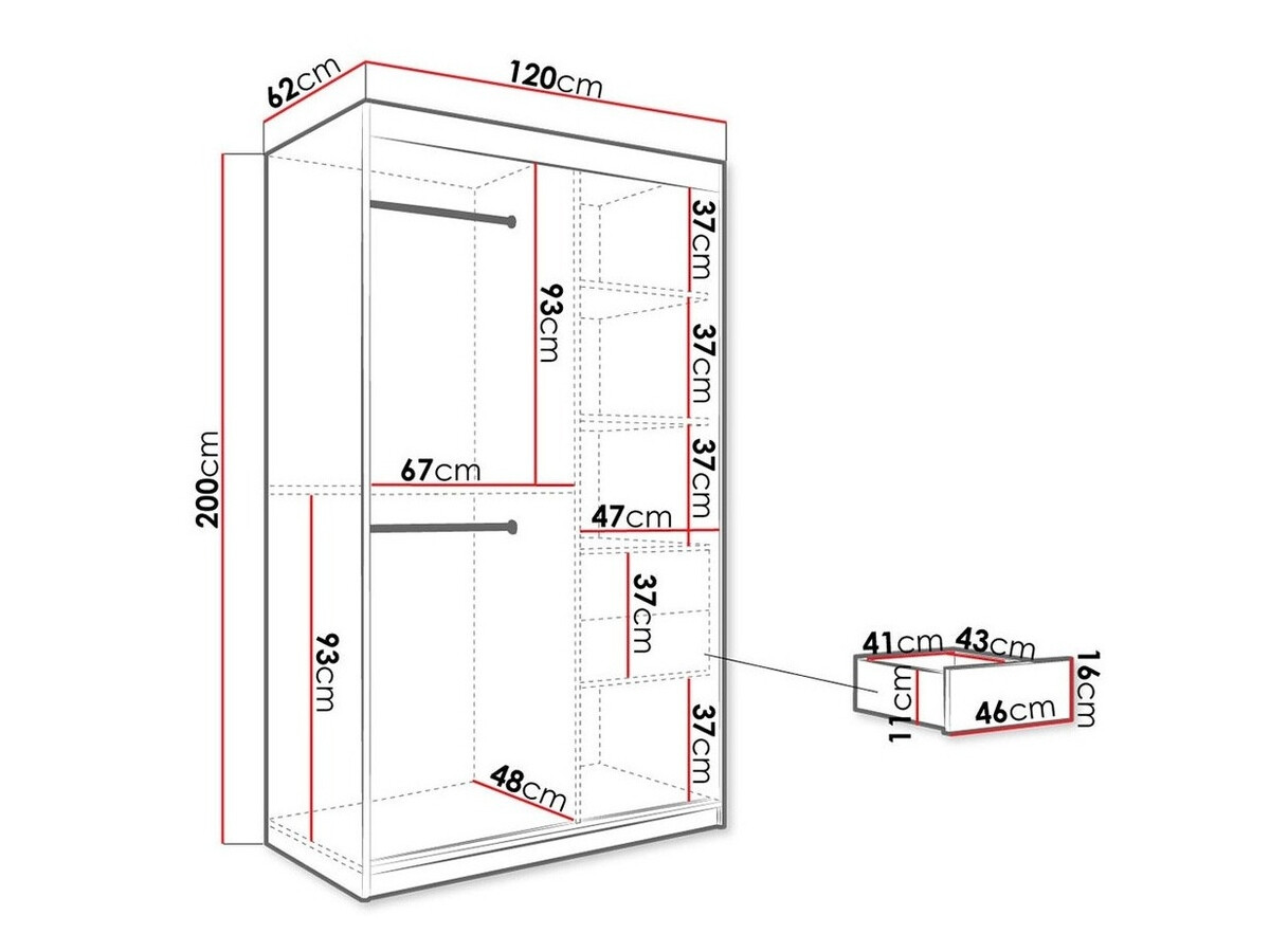 Skapis Hartford 247 (Matēts balts + Balts marmors)