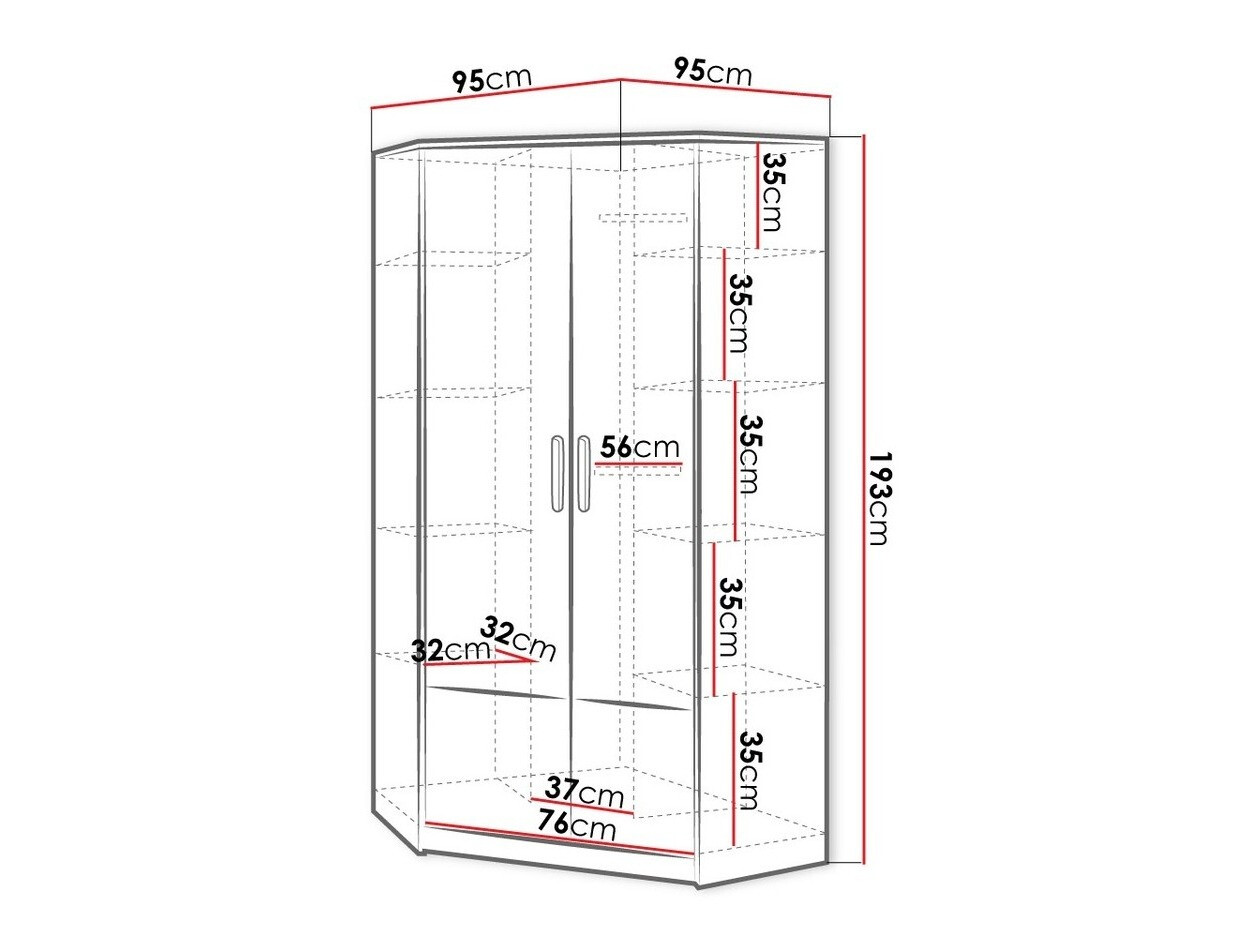 Угловой шкаф Veravie 133