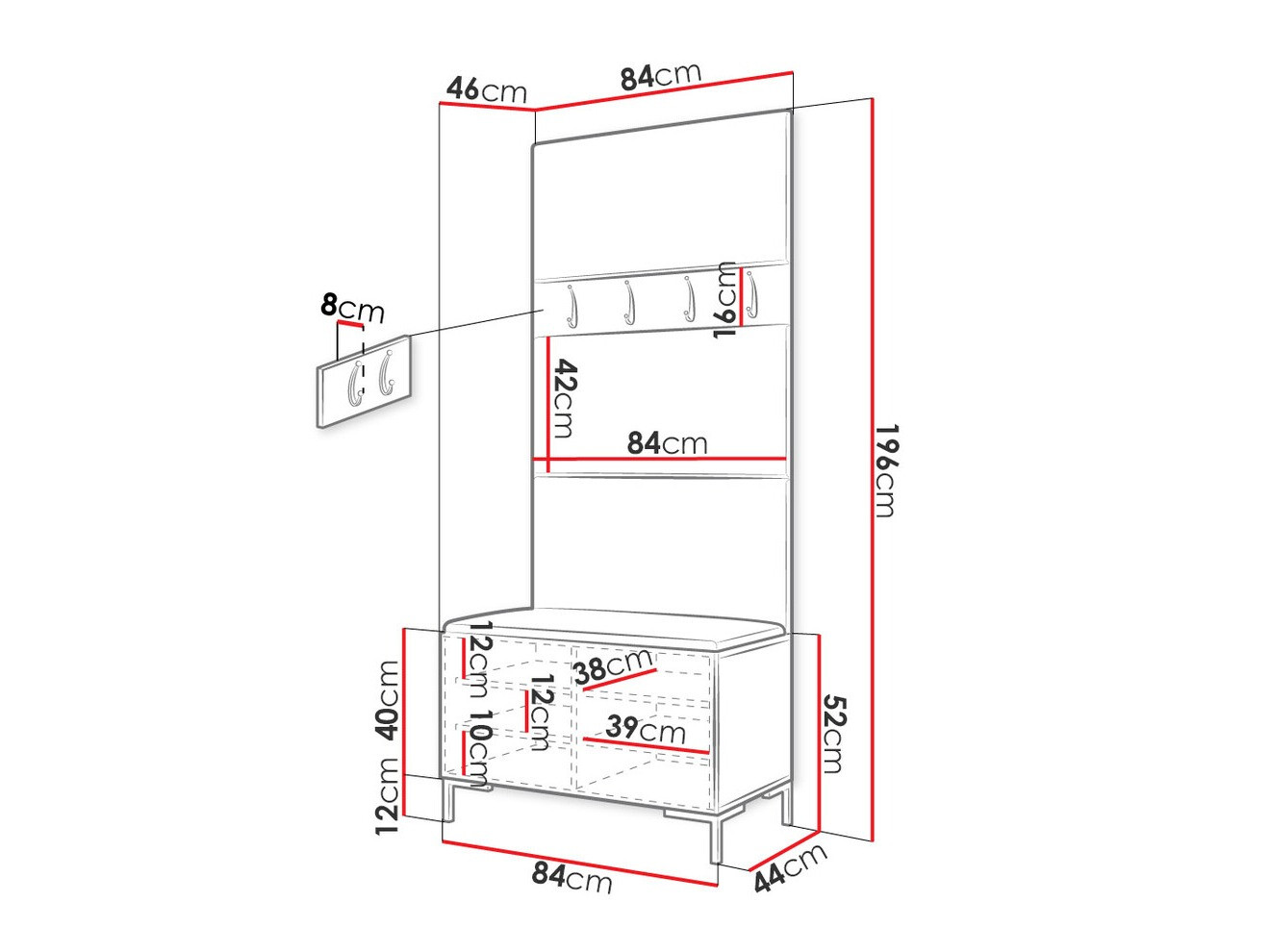 Прихожая Tivsoa 102 (Manila 09)