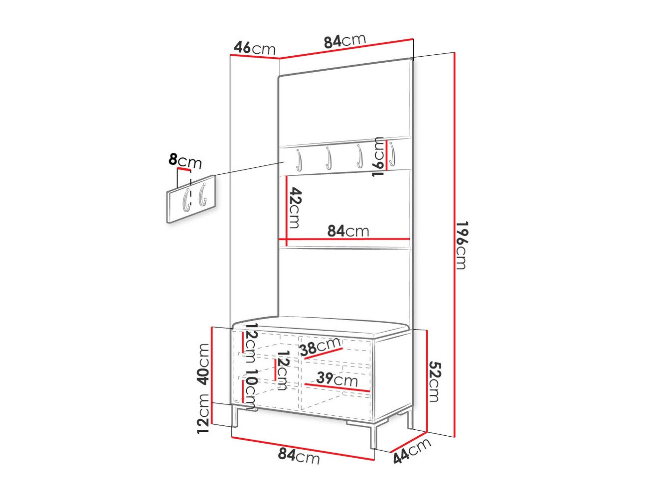 Прихожая Tivsoa 102 (Manila 09)