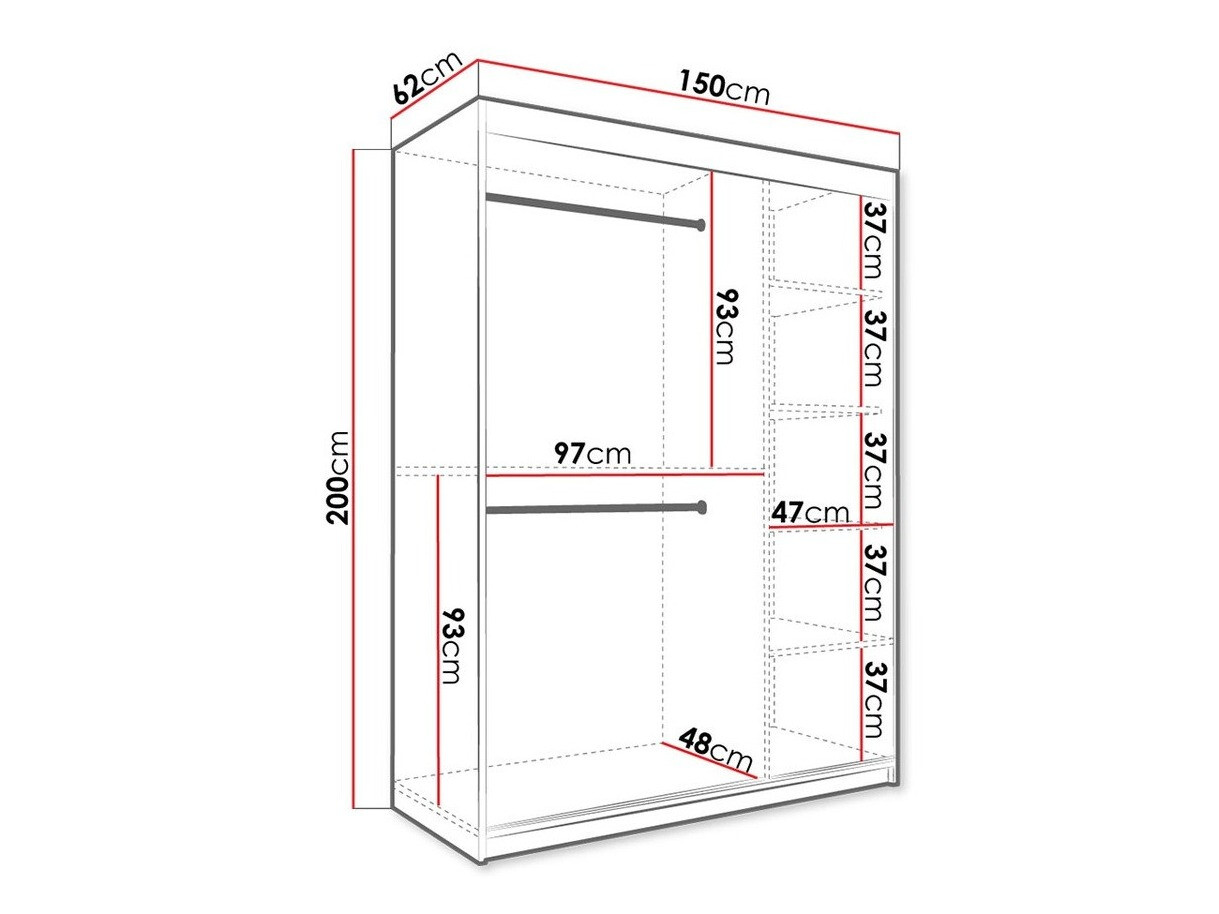 Skapis Hartford 242 (Matēts melns + Melnais marmors)
