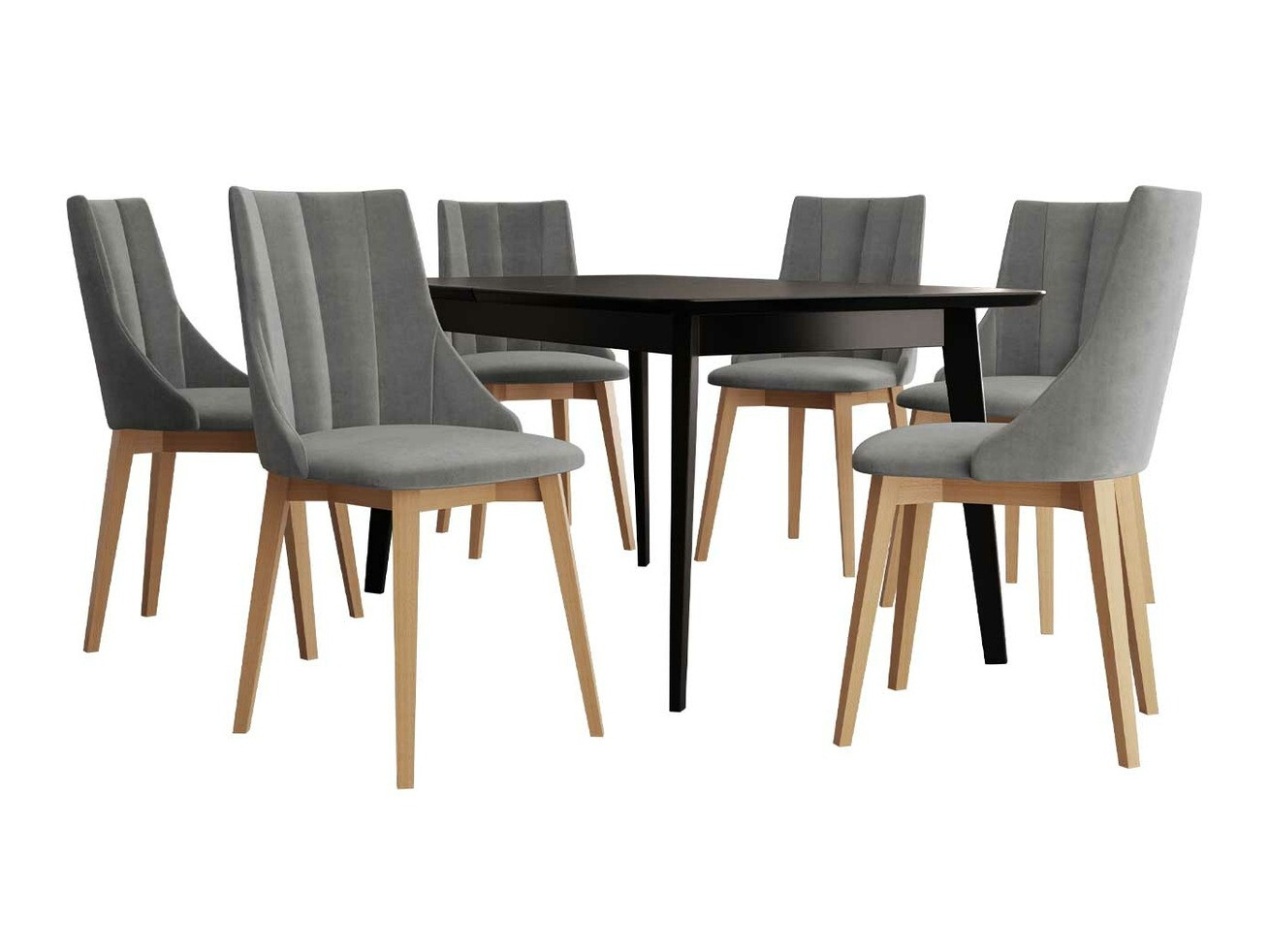 Ēdamistabas komplekts Racine 139 (Brūns + Magic Velvet 2217)