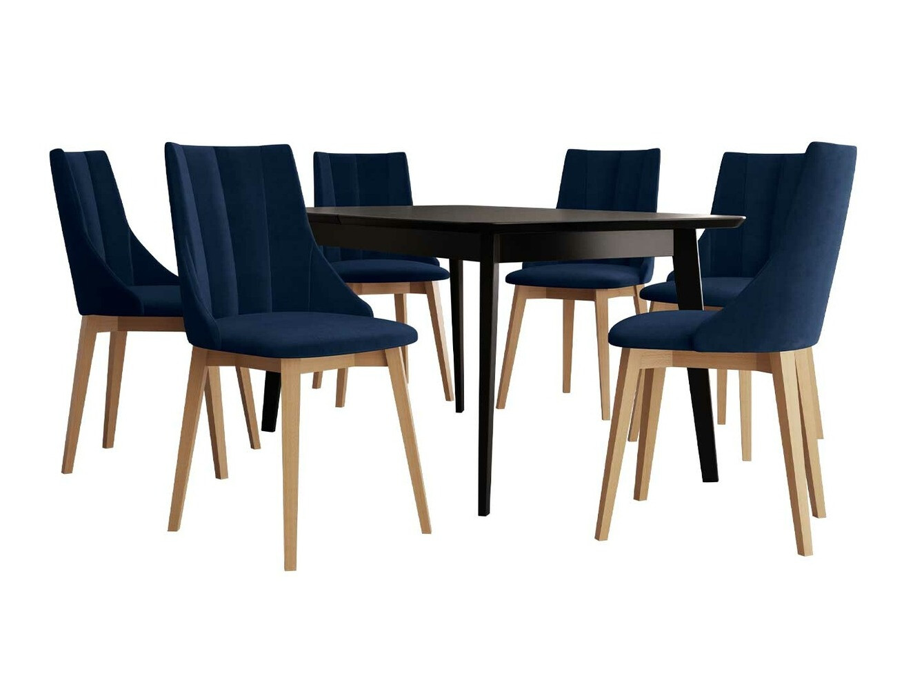 Обеденный гарнитур Racine 139 (Коричневый + Magic Velvet 2216)