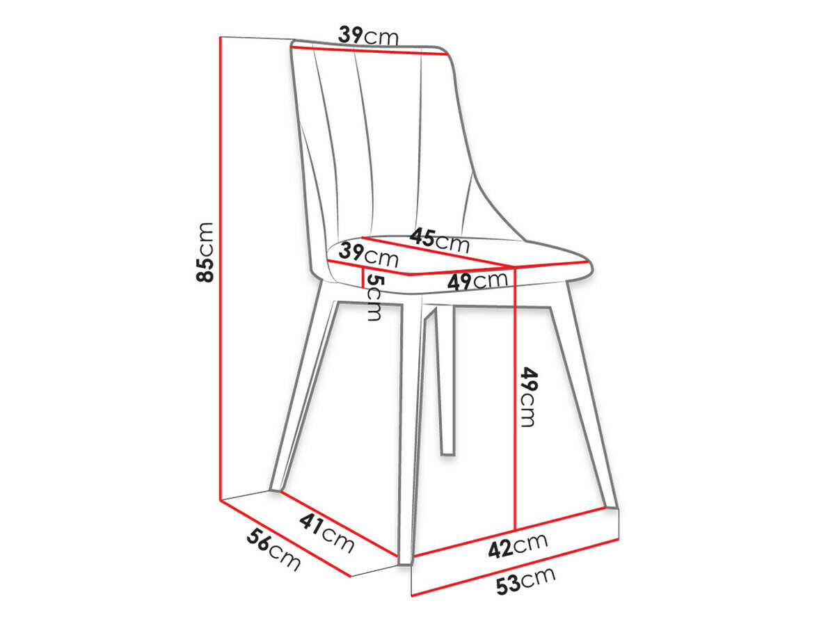 Обеденный гарнитур Racine 139 (Коричневый + Magic Velvet 2219)