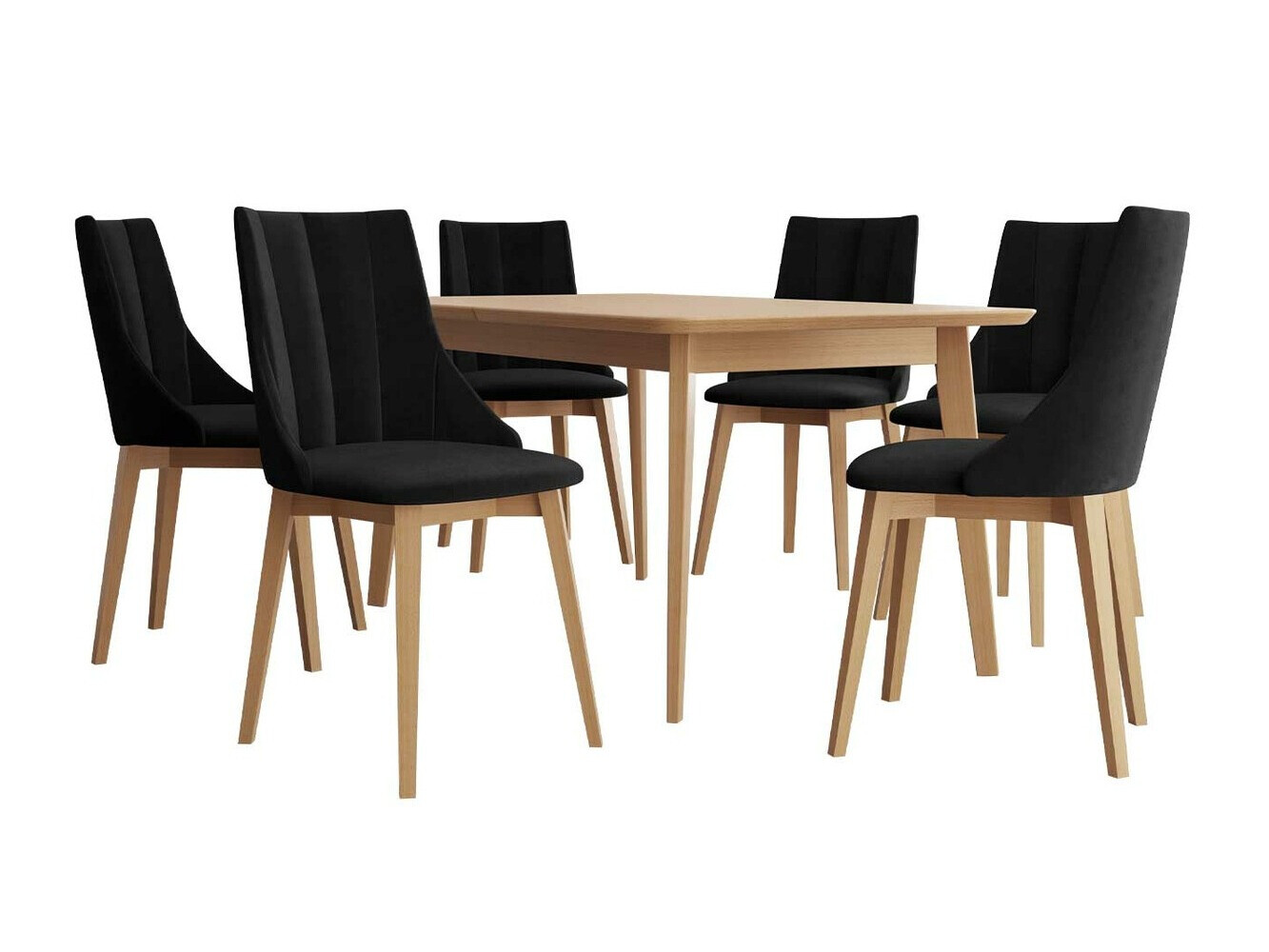 Обеденный гарнитур Racine 139 (Коричневый + Magic Velvet 2219)