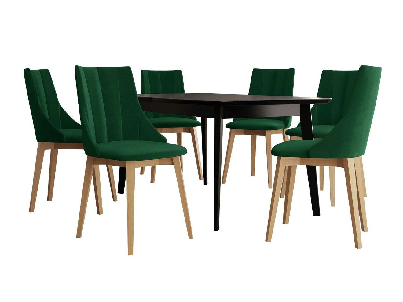 Обеденный гарнитур Racine 139 (Коричневый + Magic Velvet 2225)