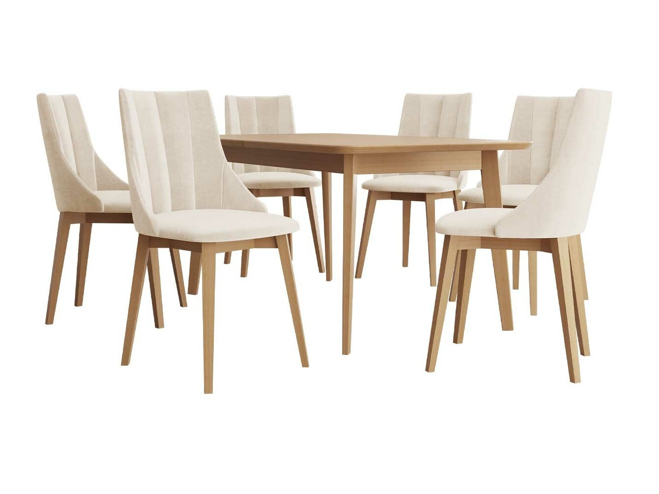 Обеденный гарнитур Racine 139 (Коричневый + Magic Velvet 2250)