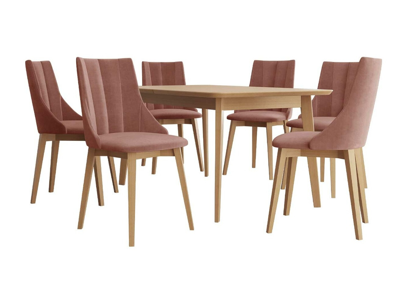 Обеденный гарнитур Racine 139 (Коричневый + Magic Velvet 2258)