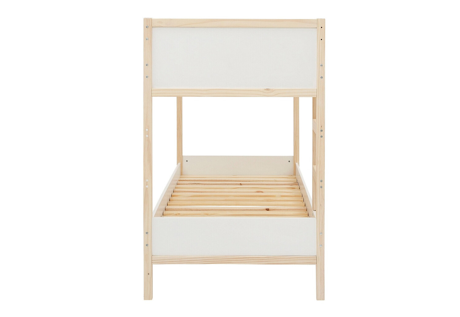 Divstāvu gulta Fenmele 100 (Balts + Gaišs koks)