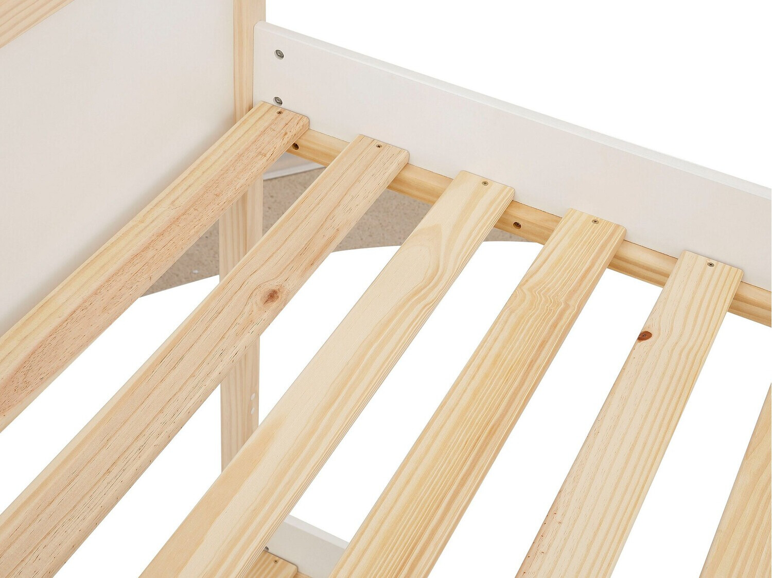 Divstāvu gulta Fenmele 100 (Balts + Gaišs koks)