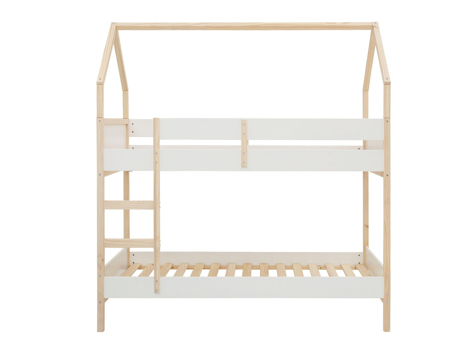 Divstāvu gulta Fenmele 101 (Balts + Gaišs koks)