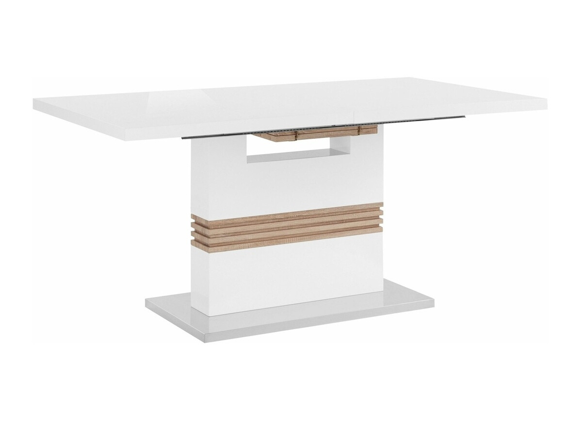 Ēdamistabas komplekts Denton 633 (Balts + Sudraba)