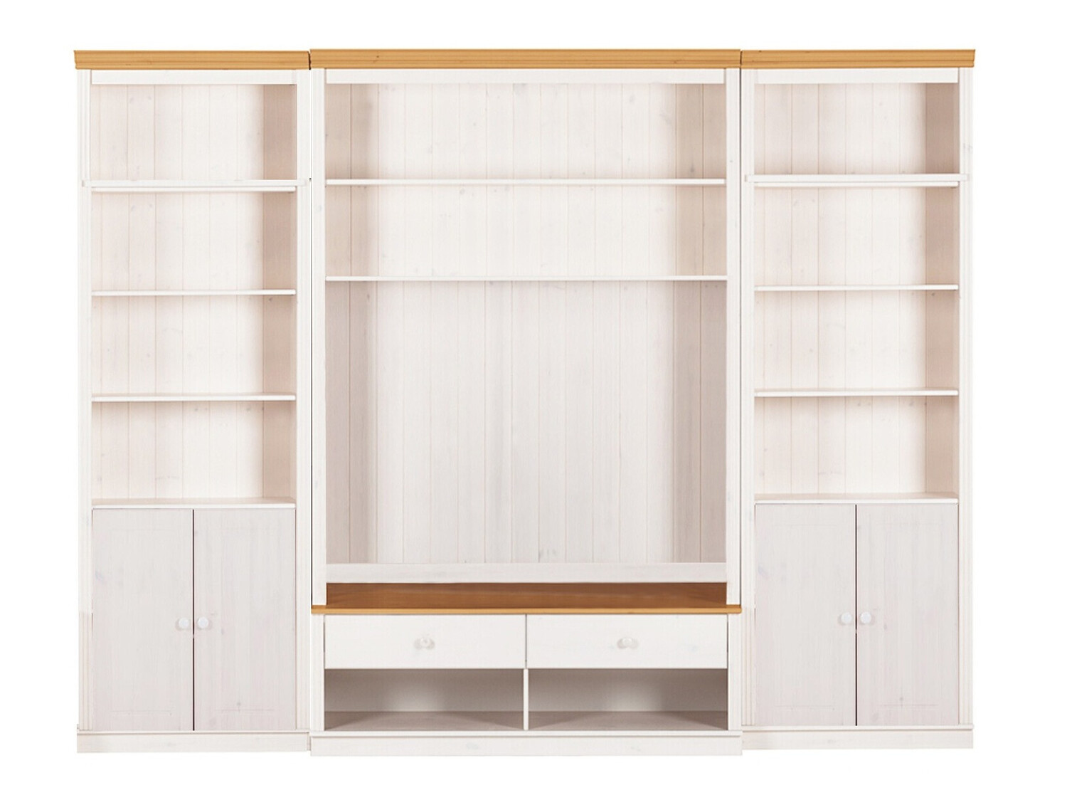 Viesistabas komplekts Saltoro 107 (Balts + Medus ozols)